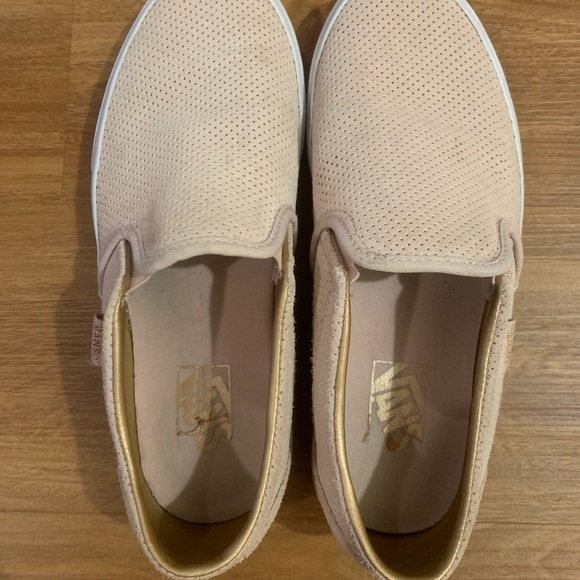 Light Pink Slip On Vans - Picture 2 of 3
